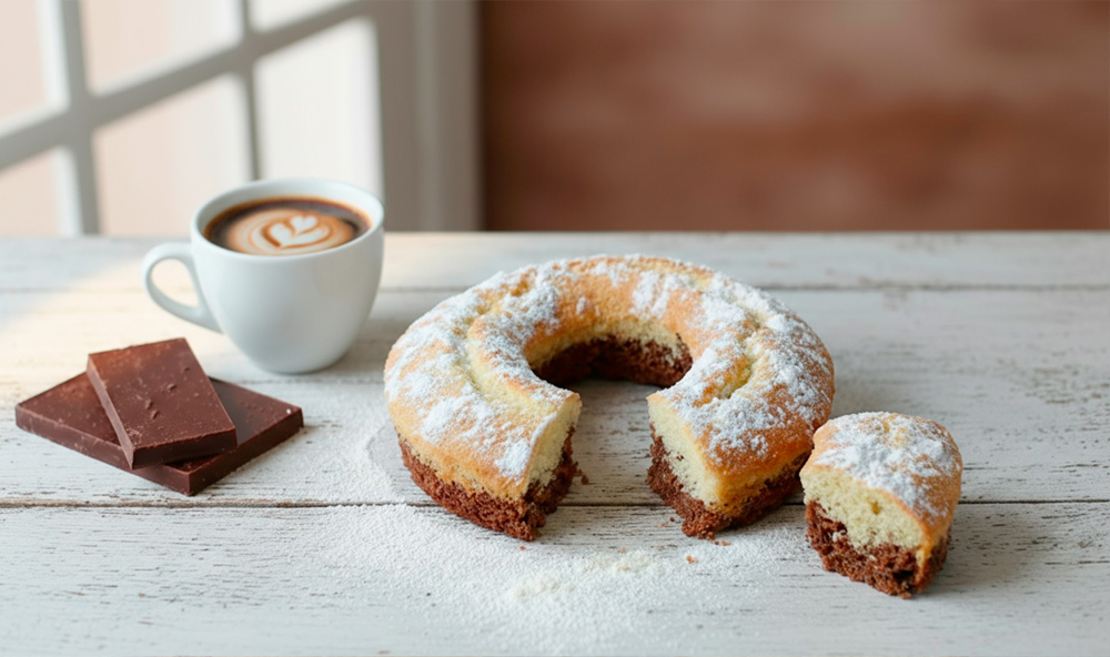 Bizcocho de chocolate con aceite de oliva virgen extra